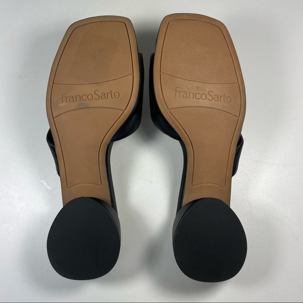 NWT Franco Sarto Leria black soft leather sandal Size 6 - Picture 4 of 8
